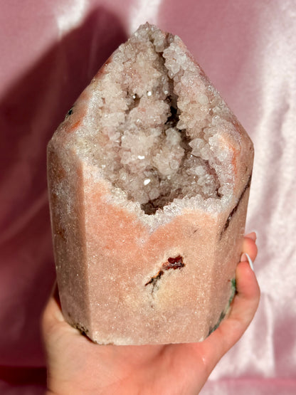 Statement Brazilian Pink Amethyst Tower