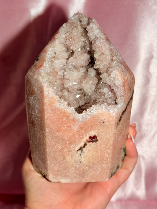 Statement Brazilian Pink Amethyst Tower