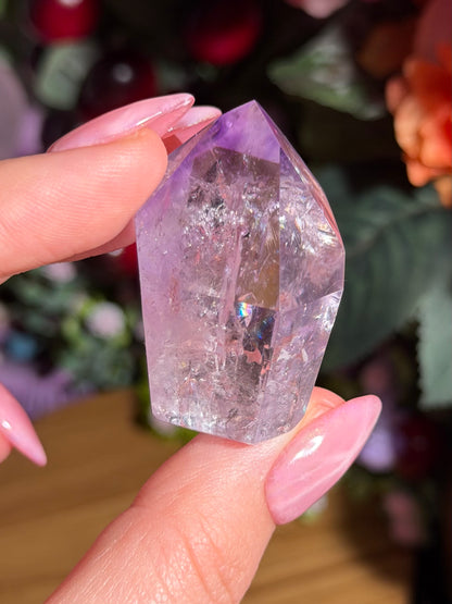 Purple phantom amethyst tower from Brazil