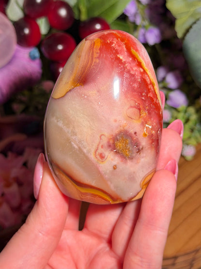 Pastel polychrome jasper freeform