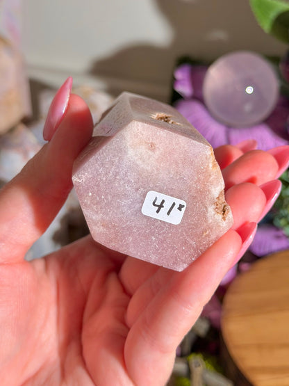 Pastel purple pink amethyst tower from Brazil *imperfect