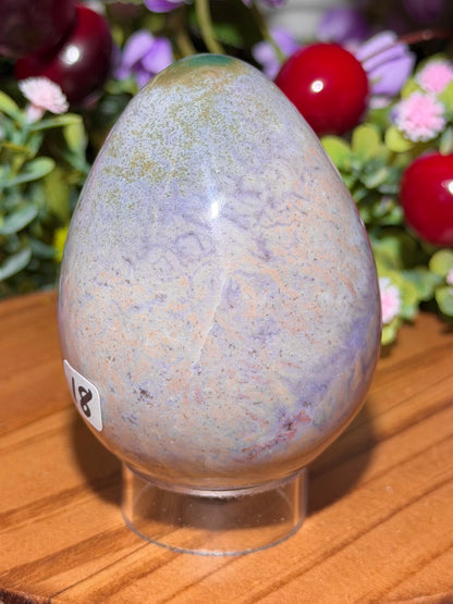 Pastel purple sea jasper egg