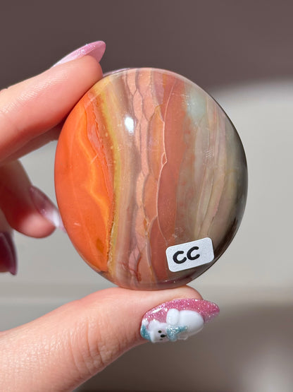 “You pick!” - Polychrome jasper palmstones