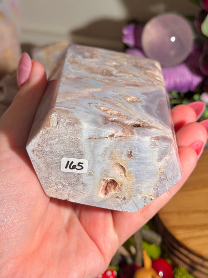 Pastel pink amethyst tower from Brazil