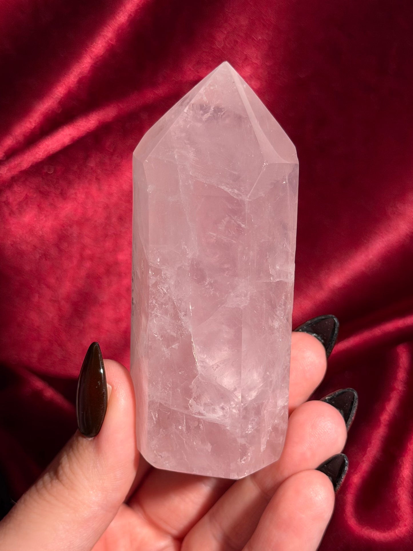 Rose quartz tower