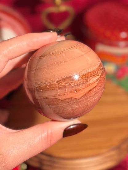 Desert rose polychrome jasper sphere