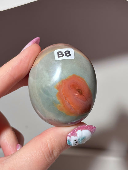 “You pick!” - Polychrome jasper palmstones