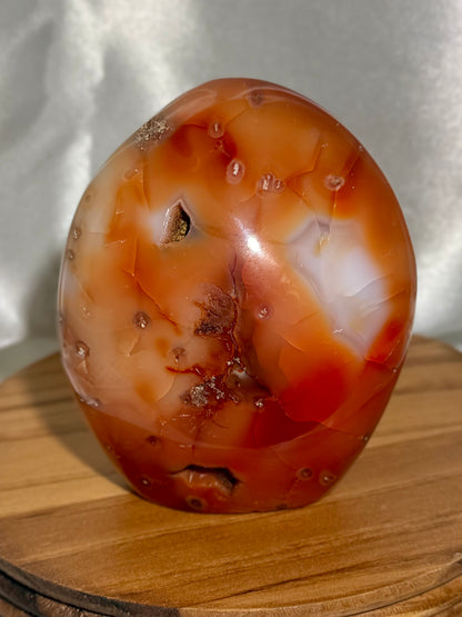 Mossy carnelian freeform