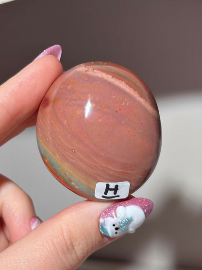 “You pick!” - Polychrome jasper palmstones