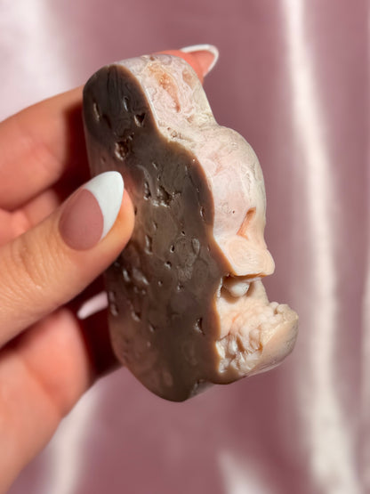 Indonesian Pink Carnelian Cloud Carving (L)