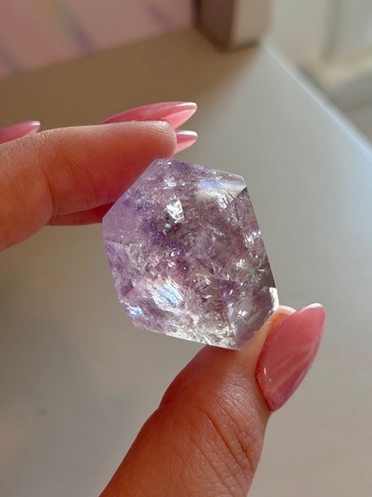 Purple phantom amethyst tower from Brazil