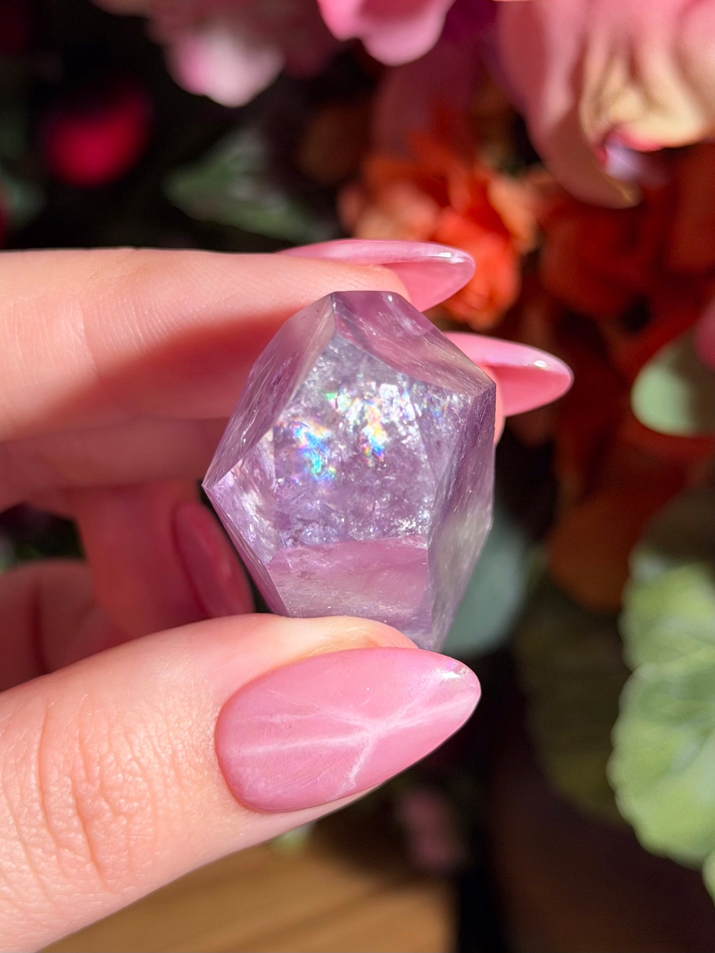Purple phantom amethyst tower from Brazil