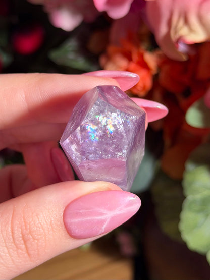 Purple phantom amethyst tower from Brazil