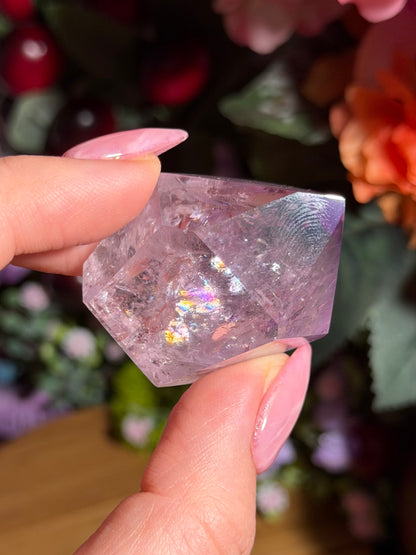 Purple phantom amethyst tower from Brazil