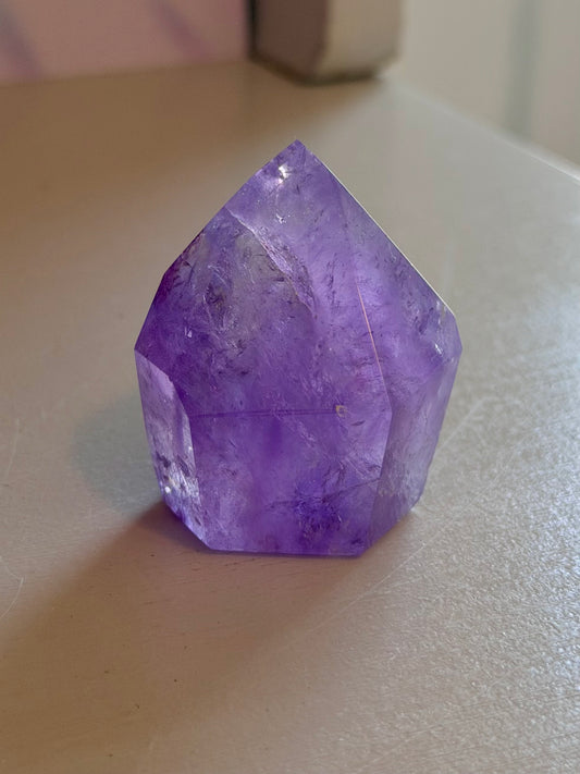 Purple phantom amethyst tower from Brazil
