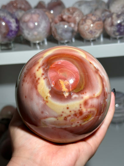 XL Zebra jasper sphere
