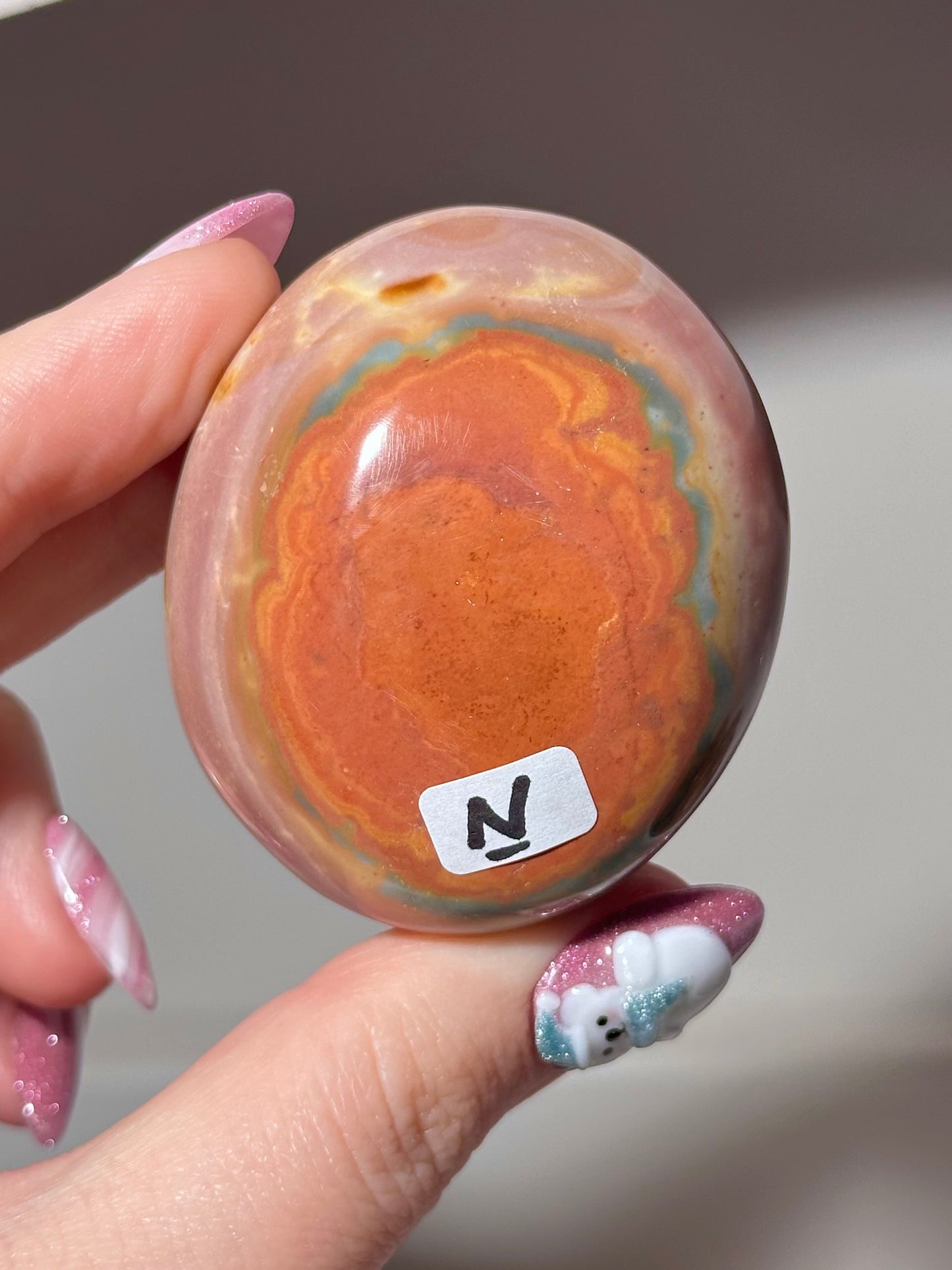“You pick!” - Polychrome jasper palmstones