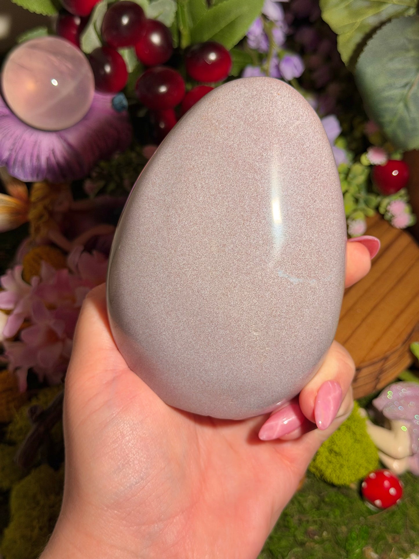 Soft pastel lilac sea jasper freeform