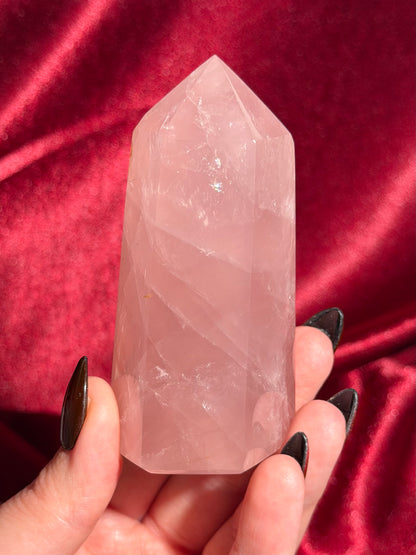 Rose quartz tower