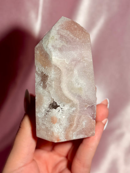 Brazilian Pink Amethyst Tower