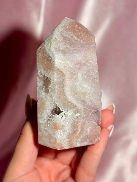 Brazilian Pink Amethyst Tower