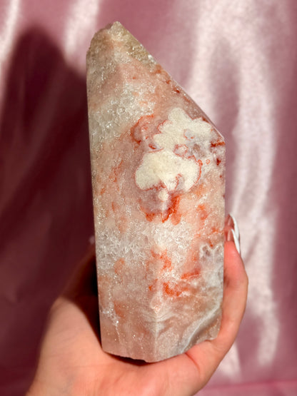 Statement Brazilian Pink Amethyst Tower