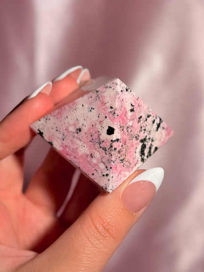 Peruvian Pink Rhodonite Pyramid