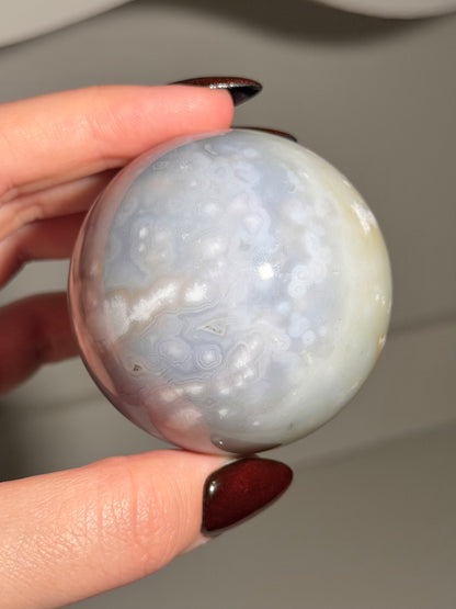 Periwinkle orby sea jasper sphere *Personal collection release