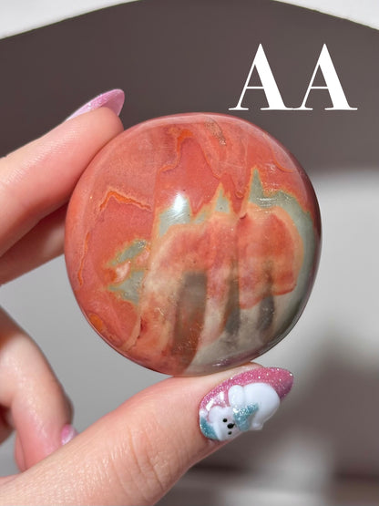 “You pick!” - Polychrome jasper palmstones