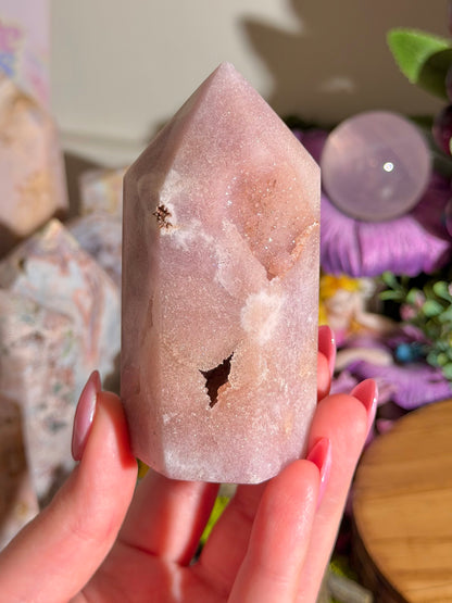 Pastel purple pink amethyst tower from Brazil *imperfect