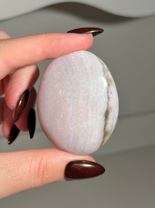 Baby pink sea jasper palmstone *Personal collection release