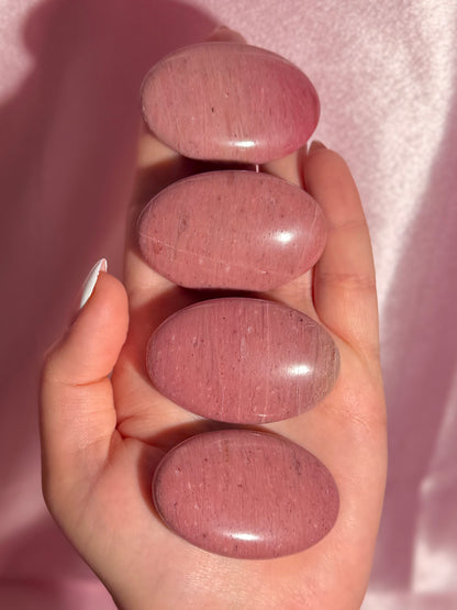 Pink Petrified Wood Palmstone ⟢ Intuitively Selected