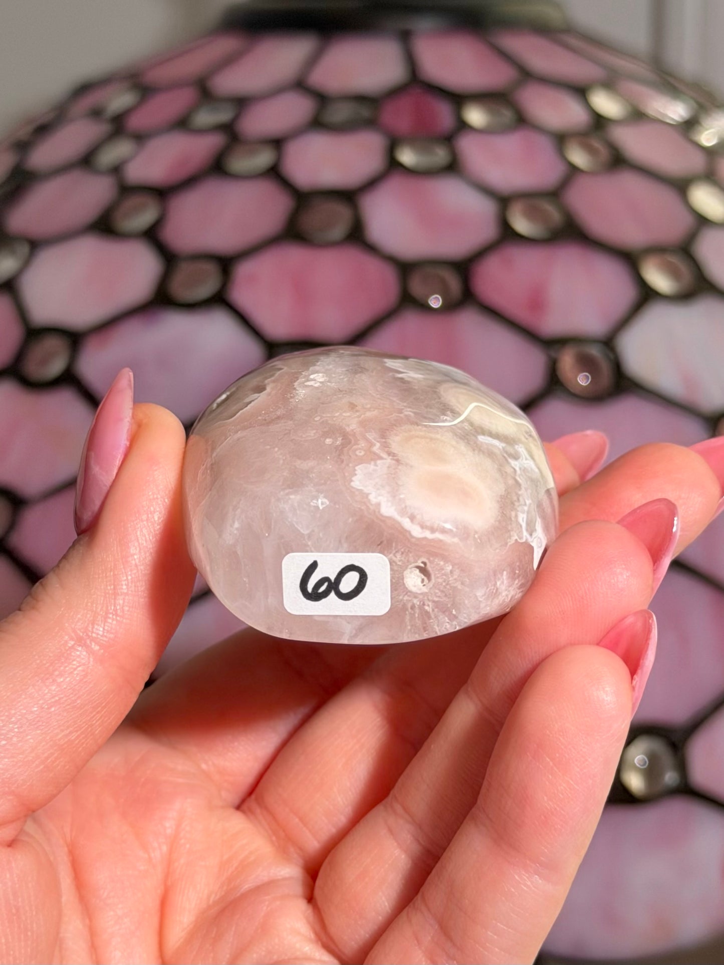 Flower agate x pink amethyst flame