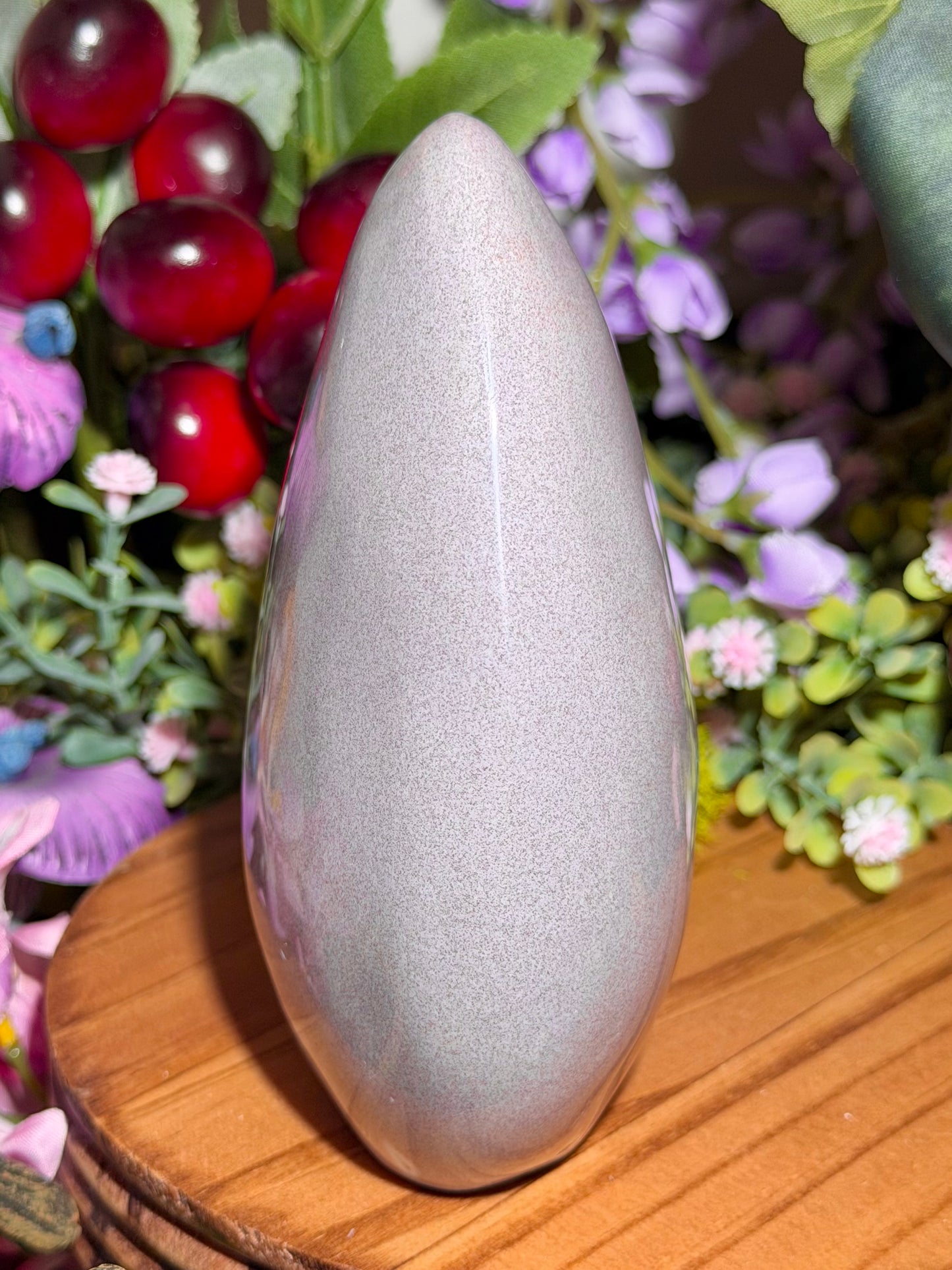 Soft pastel lilac sea jasper freeform