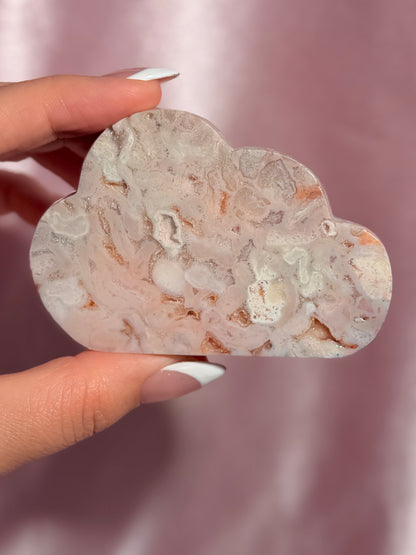 Indonesian Pink Carnelian Cloud Carving (S)