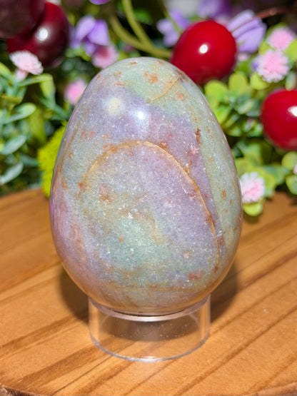 Pastel purple sea jasper egg