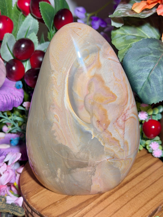 Large pastel polychrome jasper freeform