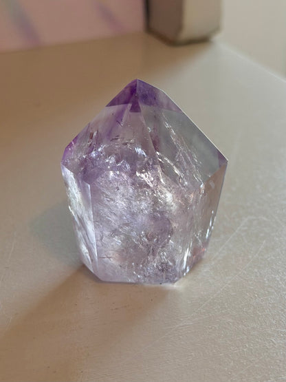 Purple phantom amethyst tower from Brazil