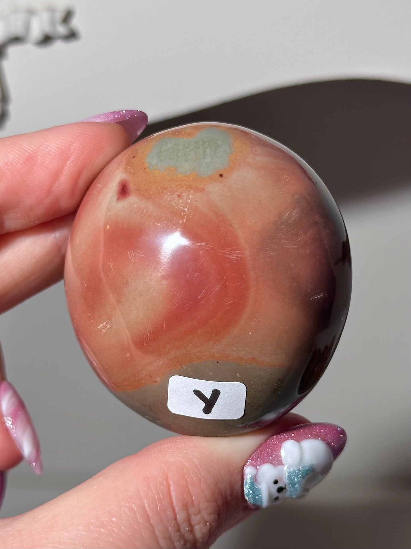 “You pick!” - Polychrome jasper palmstones