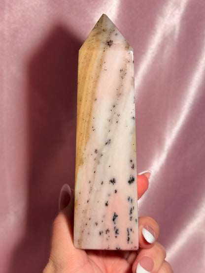 Peruvian Pink Opal Tower *Chipped tip
