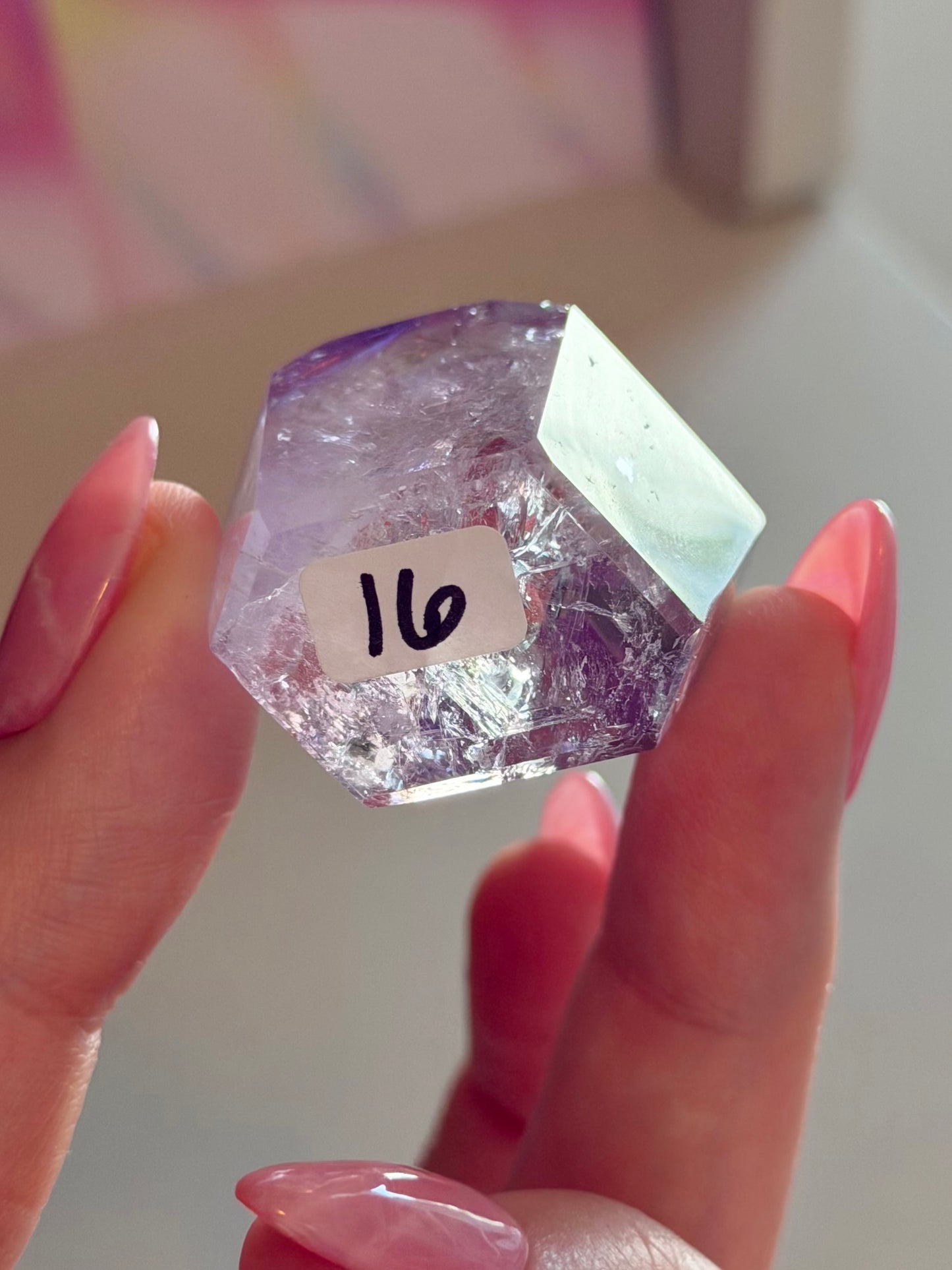 Purple phantom amethyst tower from Brazil