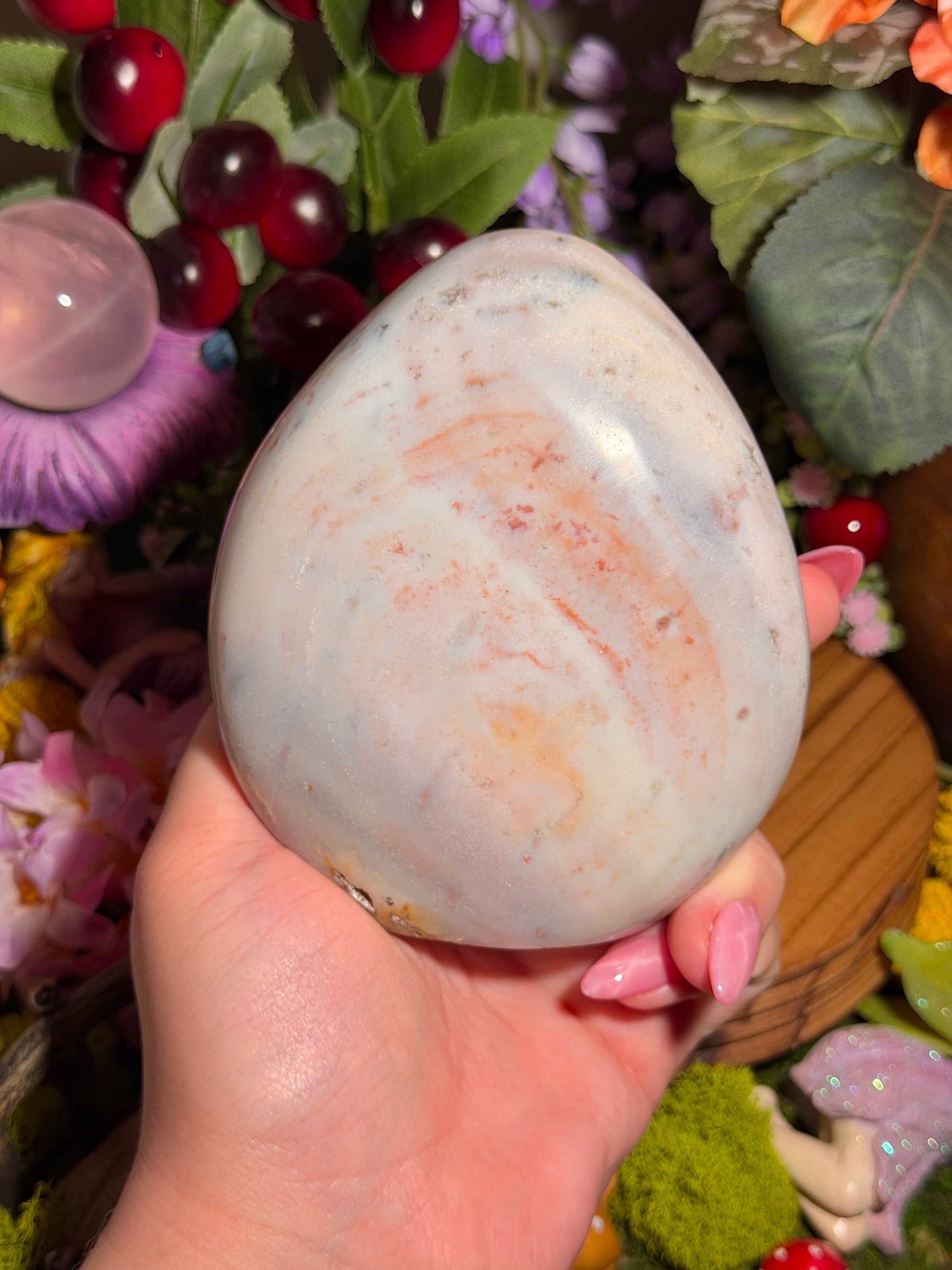 Pastel cotton candy sea jasper freeform