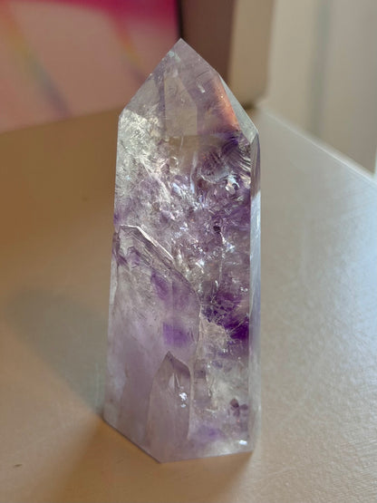 Purple phantom amethyst tower from Brazil