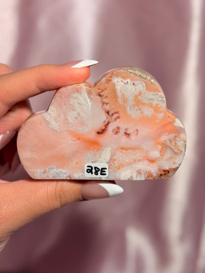 Indonesian Pink Carnelian Cloud Carving (E)