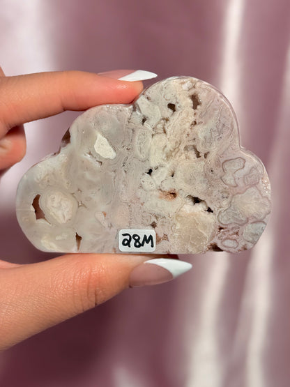 Indonesian Pink Carnelian Cloud Carving (M)