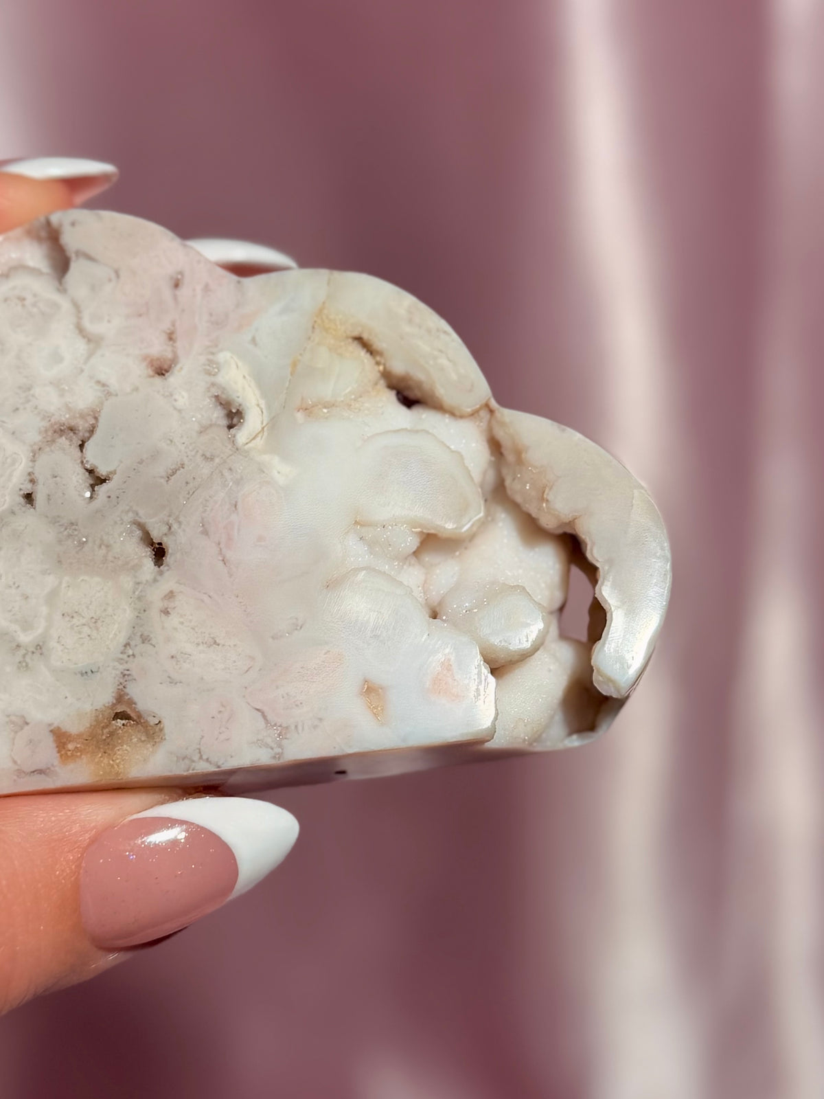 Indonesian Pink Carnelian Cloud Carving (M)