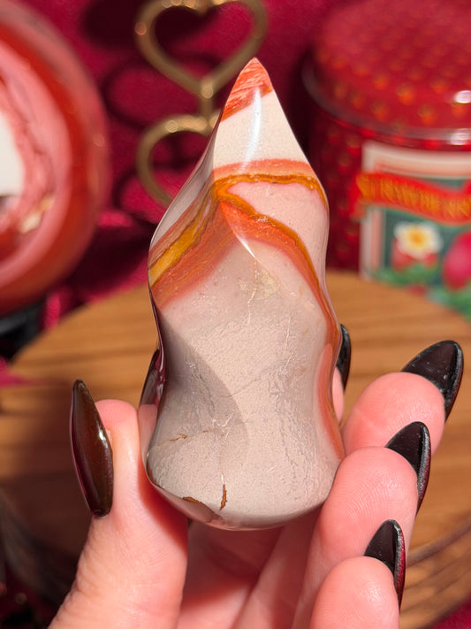 Polychrome jasper flame