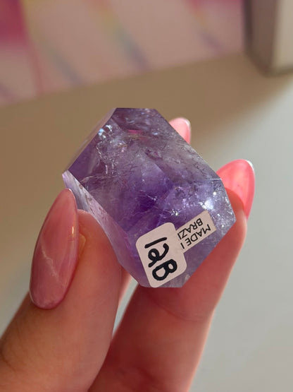 Purple phantom amethyst tower from Brazil
