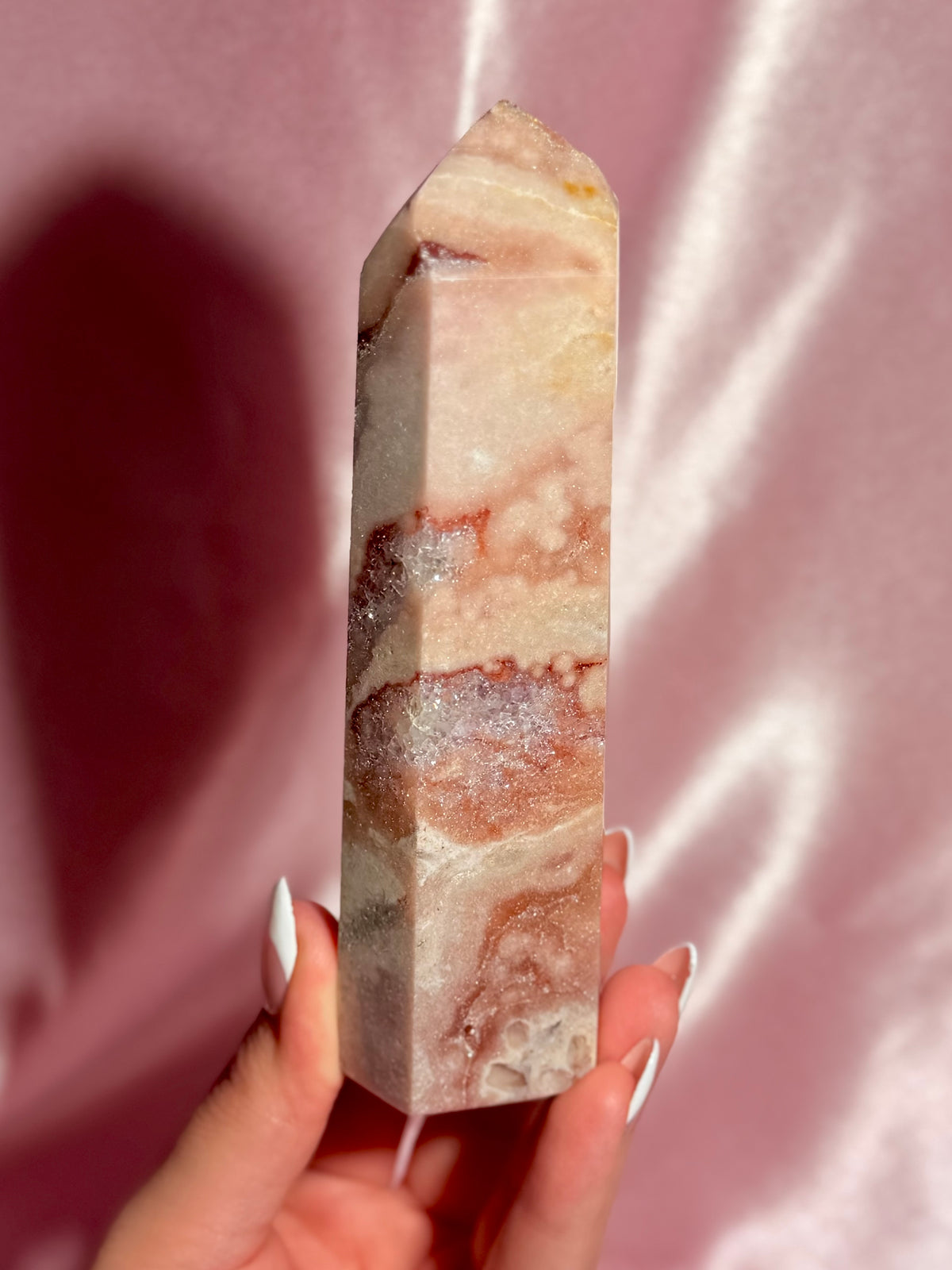 Brazilian Pink Amethyst Tower