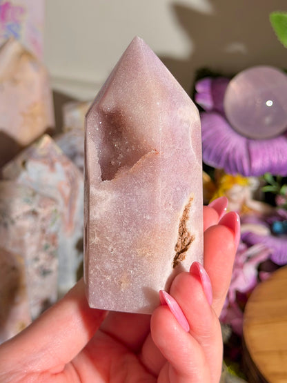 Pastel purple pink amethyst tower from Brazil *imperfect